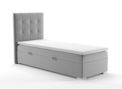 Luxury Box Spring Bed Hotel Beds Upholstery Function bed base 90x200cm Gray new