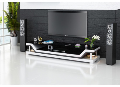 TV-cabinet TV Sideboard Leather Glass Table Television Wardrobe Table Designer 3009