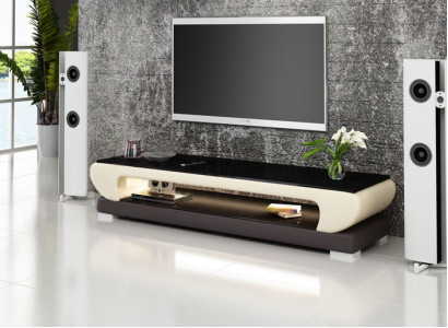 TV-cabinet TV Sideboard Leather Glass Table Television Wardrobe Table Designer 403