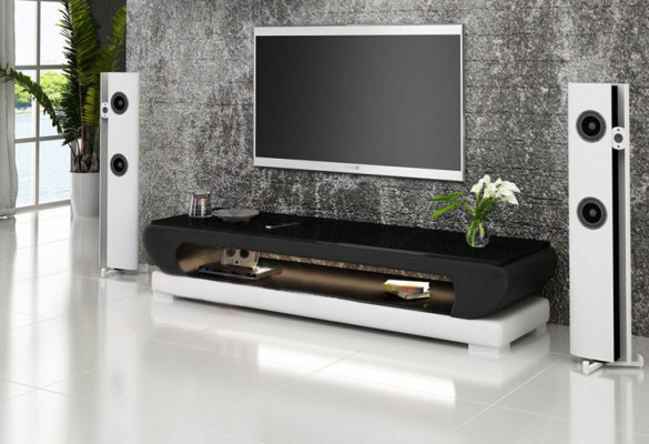 TV-cabinet TV Sideboard Leather Glass Table Television Wardrobe Table Designer 403