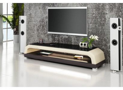 TV-cabinet TV Sideboard Leather Glass Table Television Wardrobe Table Designer 6108