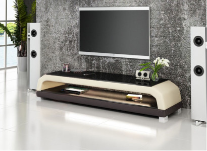 TV-cabinet TV Sideboard Leather Glass Table Television Wardrobe Table Designer 6108
