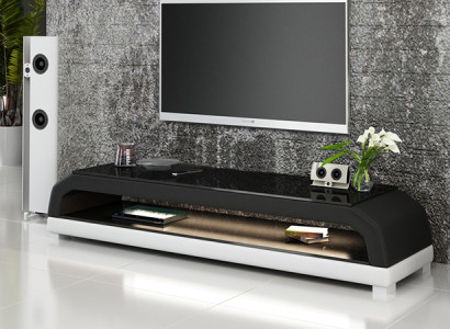 TV-cabinet TV Sideboard Leather Glass Table Television Wardrobe Table Lowboard Mo.G