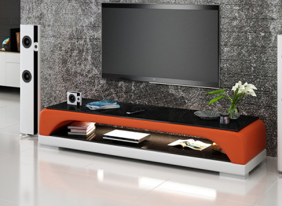 TV-cabinet TV Sideboard Leather Glass Table Television Wardrobe Table Lowboard Mo.H