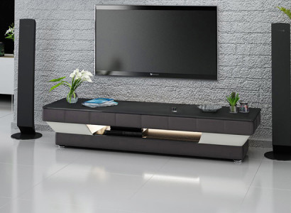 TV-cabinet TV Sideboard Leather Glass Table Television Wardrobe Table Lowboard Mo.J