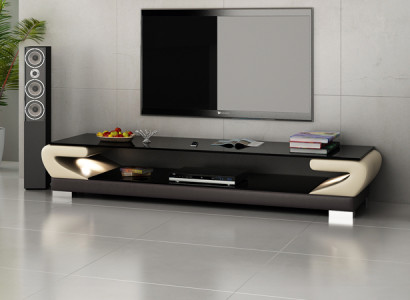 TV-cabinet TV Sideboard Leather Glass Table Decor Television Wardrobe Table Designer