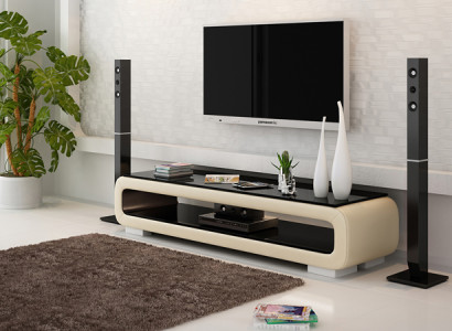 TV-cabinet TV Sideboard Decor Leather Glass Table Television Table Wardrobe Designer