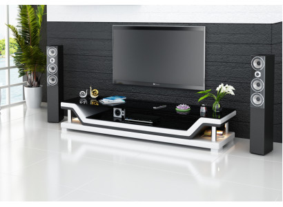 TV-cabinet TV Sideboard Leather Glass Table Television Wardrobe Designer TS1003
