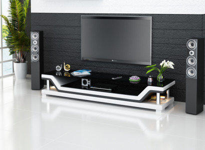 TV-cabinet TV Sideboard Leather Glass Table Television Wardrobe Designer TS1003