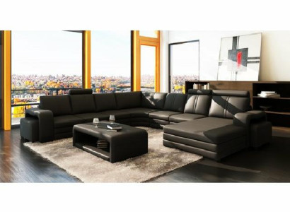 Leather Table Coffee table Upholstery New Side table Tables 132x70x45