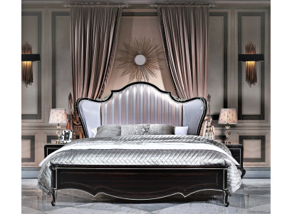 Bed Double Hotel Italian Beds 2x Bedside table Bedroom 3pcs. Antique style