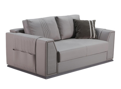 Sofa 2 Seater Taupe new Creative Modern Design Couch Living room Leather Sofas Furniture
