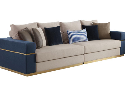 Sofa Three Seater Mink Fabric Living room Design Couches Upholstery Sofas Luxury Textile