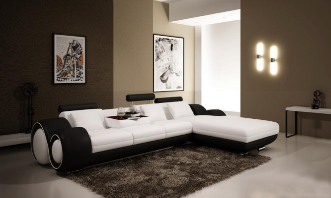 edersofa Couch U-shape Living landscape Corner sofa Suite Design Modern