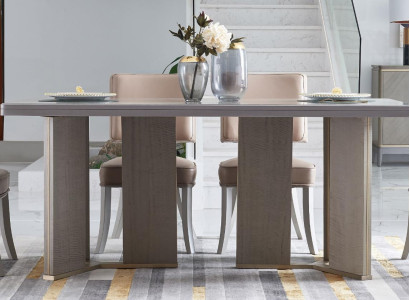 Designer Furniture Wood Table Seat Dining Room 6x Chairs 7pcs. Set Suite new