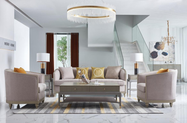 Luxury Furniture Sofa set Living room Sofa Couch Upholstery Set Complete e
