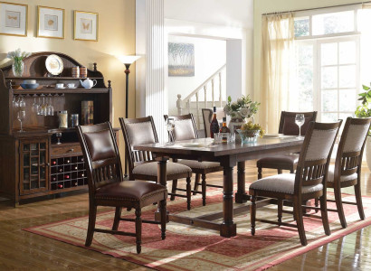 Dining table seating set Table 6 Chairs Chair Set Dining room Design Sets