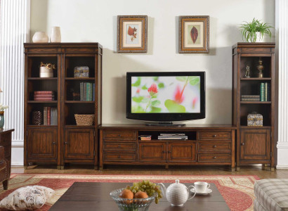 Living room Set Wall shelf Chest of drawers Sideboard Wall units 3x Display case Design 4tlg.new