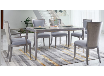 Complete Set Dining table + 6 Chairs Dining room Deco Suite Dining Group Table