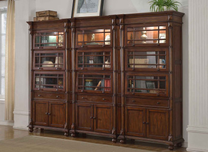 Set with 3 showcases display case wardrobe showcases living room show cabinets designer