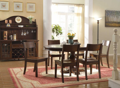 Set Complete Dining table 6x Chairs Dining room Set Ess Group Wood Table Tables 7pcs