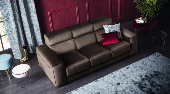 Luxury Furniture Living room Sofas Sofa 3 Seater modern Real wood Italian style