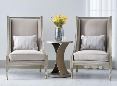 Lounge Club Suite 3-piece set 2x Armchair Table Side table Sofa Suite new