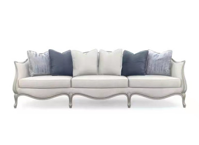 Design Sofa 3 Seater Fabric Couch Sofa Upholstery Sofas Living room Three Seater Furniture