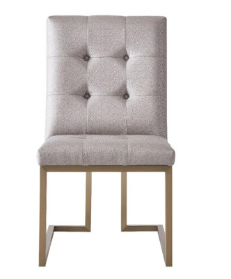 Designer Dining Room Chair Set Metal Textile Armchair 6x Lounge Chairs