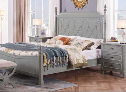 Classic Bed 2x Bedside table 3 pieces. Bedroom Set Beds new Luxury 150x200 new