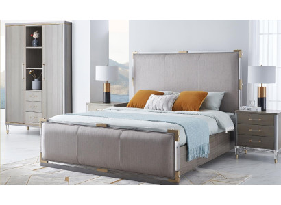 Design Upholstered bed Bed Beds Double Marriage Modern 180x200cm Luxury
