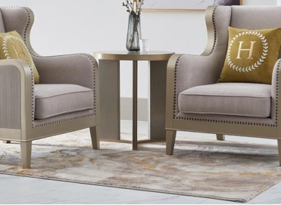 Armchair Set Upholstery Single Seater 2x Lounge club design Chairs luxury Furniture hotel