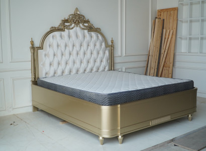 Chesterfield Wood Double bed Beds Design Upholstery Bed Marriage Bedroom 180x200