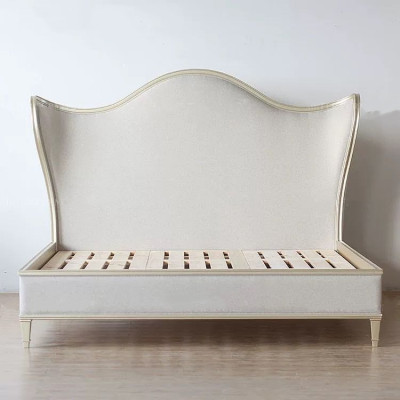 Wood Design Bed Double Luxury Marriage Modern Hotel Frame Sleep Room