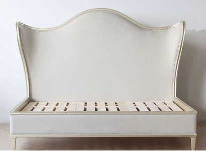 Wood Design Bed Double Luxury Marriage Modern Hotel Frame Sleep Room