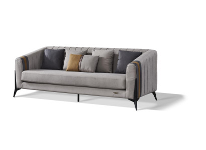 Classic 3 Seater Designer Sofa Upholstery Sofas Couches Leather Three Seater