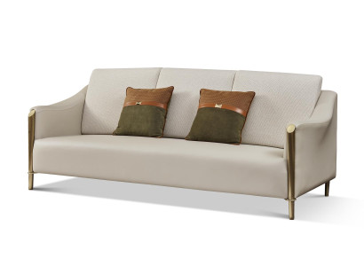 Leather Sofa Textile Fabric 3 Seater Couch Design Seat Upholstery Suite Three Seater
