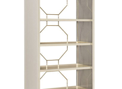 Shelf Divider Shelves Sideboard Display case stainless steel Wood Luxury Furnishings Furniture
