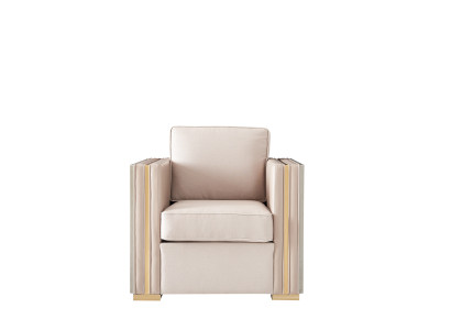 Designer Living room Furnishings Armchair Single Seater Upholstery Sofa Couch