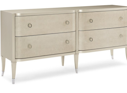 Modern Chest of drawers Luxury Italy Design Furniture Upholstery Wood Console Sideboard Low