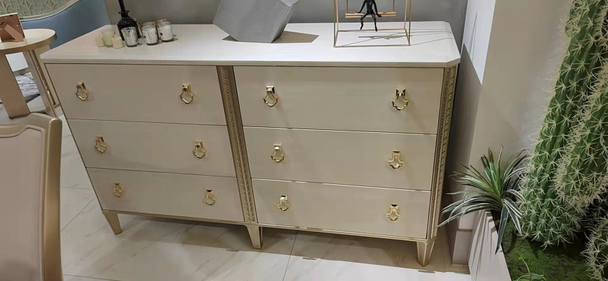 Chest of drawers 160 cm Chest of drawers Bedroom Furniture Wood Legs Multifunction ale Modern