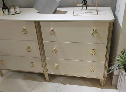 Chest of drawers 160 cm Chest of drawers Bedroom Furniture Wood Legs Multifunction ale Modern