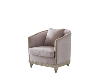 Living room Luxury Armchair Hotel Upholstery Decoration Modern Single Seater Designer Grey