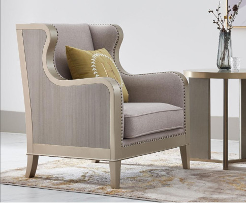 Textile Armchair 1 Seater Sofa Upholstery Sofas Design Luxury Classic Modern Backrest