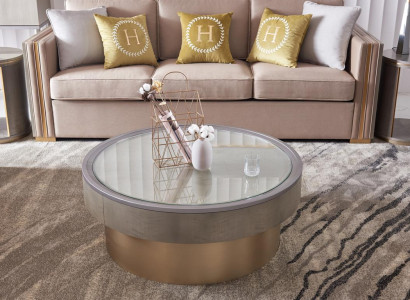 Round Design Coffee table Glass Round Table Side Tables Round Sofa