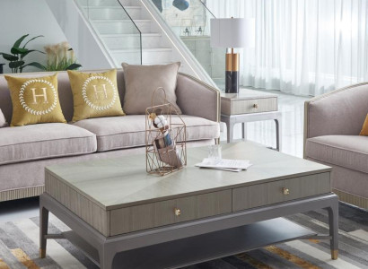 Luxury Coffee table Living room Wood Tables High quality Furniture side table
