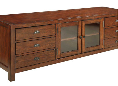 TV-cabinet Sideboard Wardrobe Chests of drawers Wood Low Board Shelf 196cm Living room