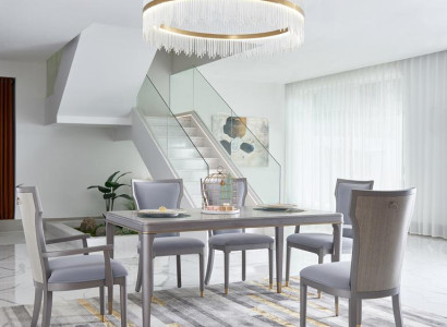 Dining room Table Designer Luxury Furniture Wood Tables 160x90cm Living room