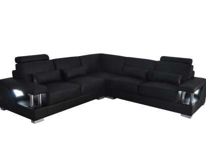 Leather Sofa Couch Living Landscape Corner Deco Suite Design Modern Sofa L-shape
