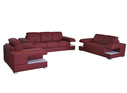Leather sofa Couch Living landscape Suite Design Modern Sofa set 3+2+1 G8028D
